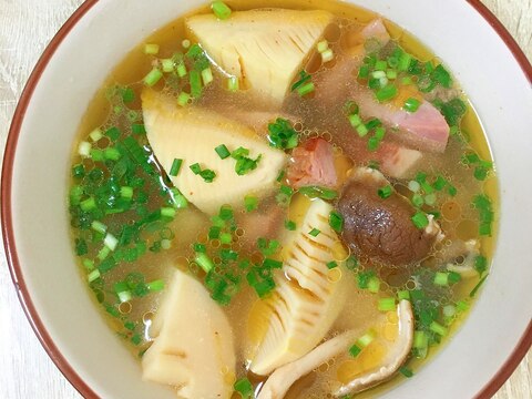 中国家庭料理_竹の子のハムスープ